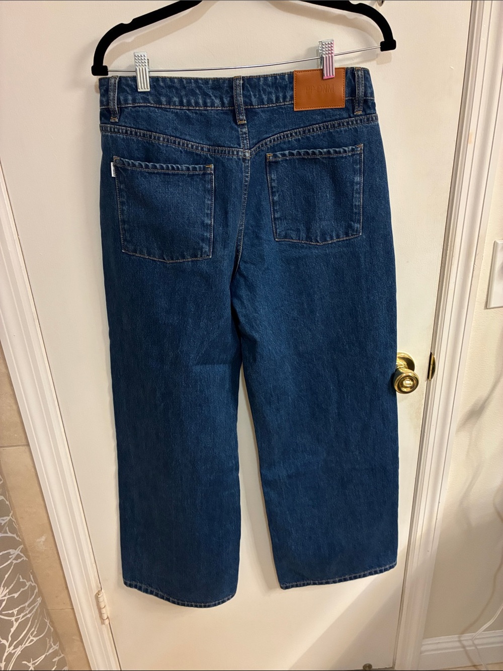 Princess Polly Dark Blue Wide Leg Jeans Sz 6